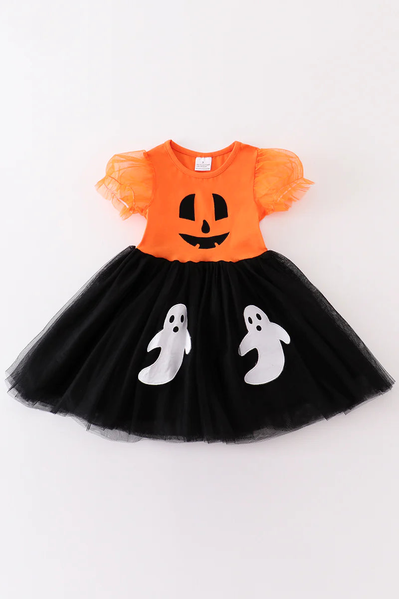 Girls Little Boo Dress - Salt and Grace Boutique