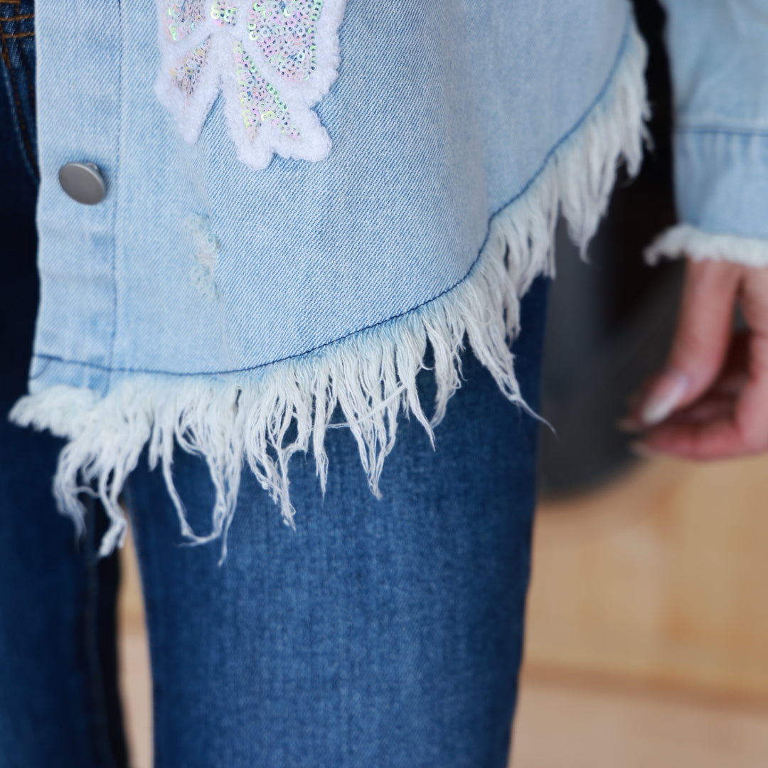 Pretty in Bows Denim Jacket