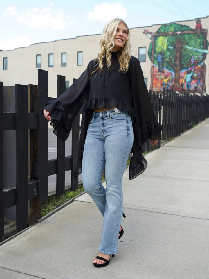 Judy Blue Mid Rise Light Wash Bootcut Jeans