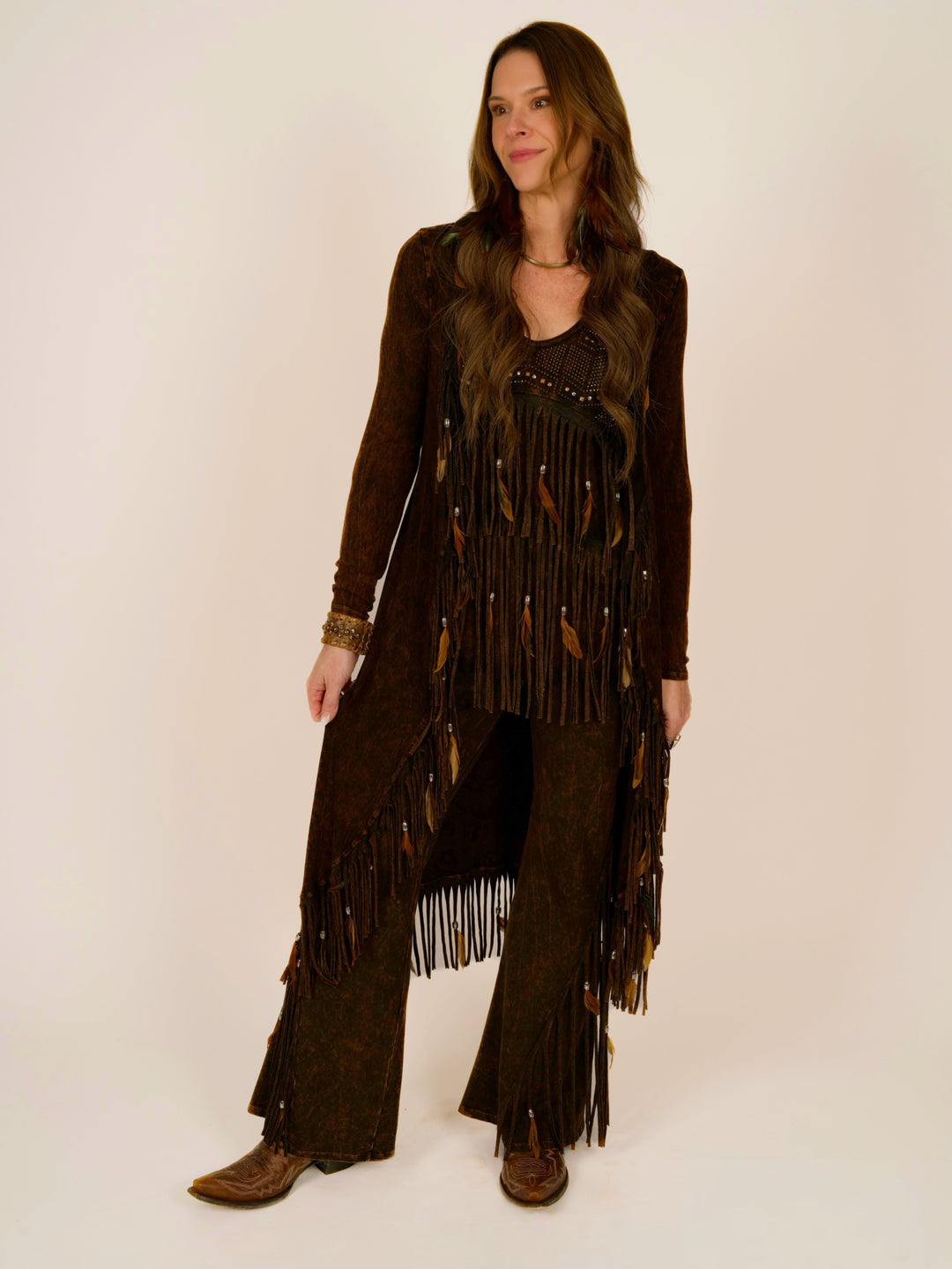 Fringe & Feather Long Duster