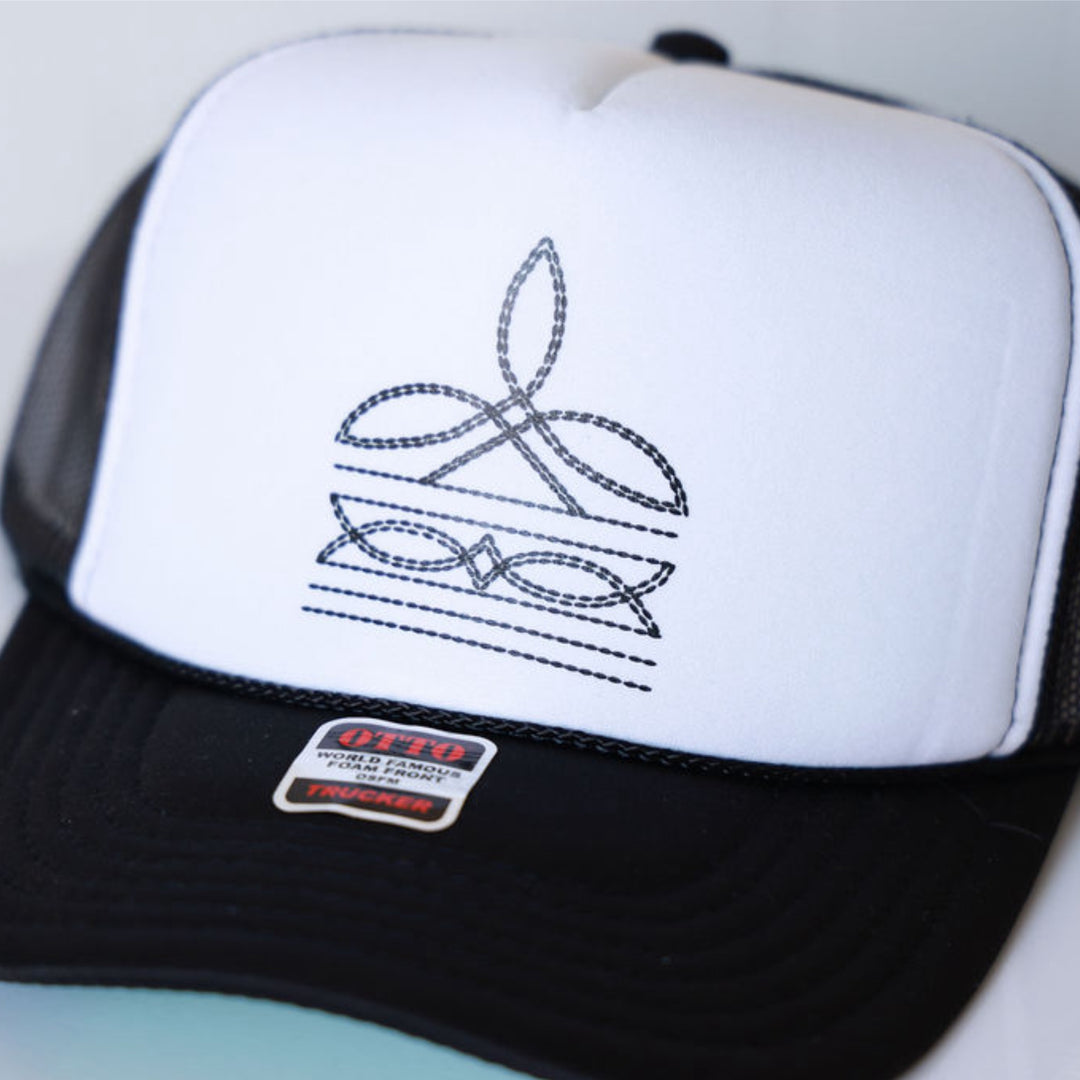 Boot Stitch Trucker Hat