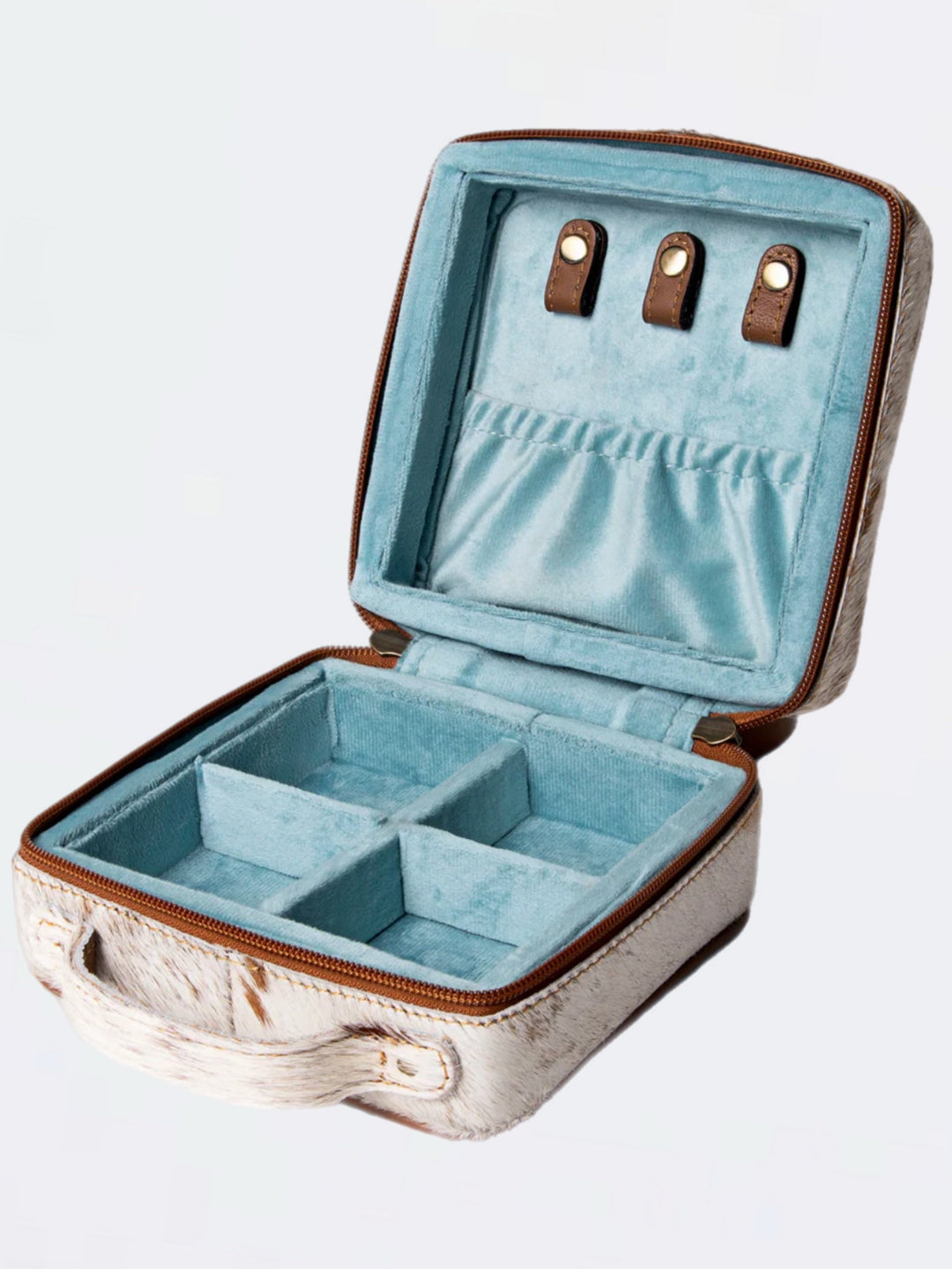 Rodeo Chic Hair-On Cowhide Jewelry Case