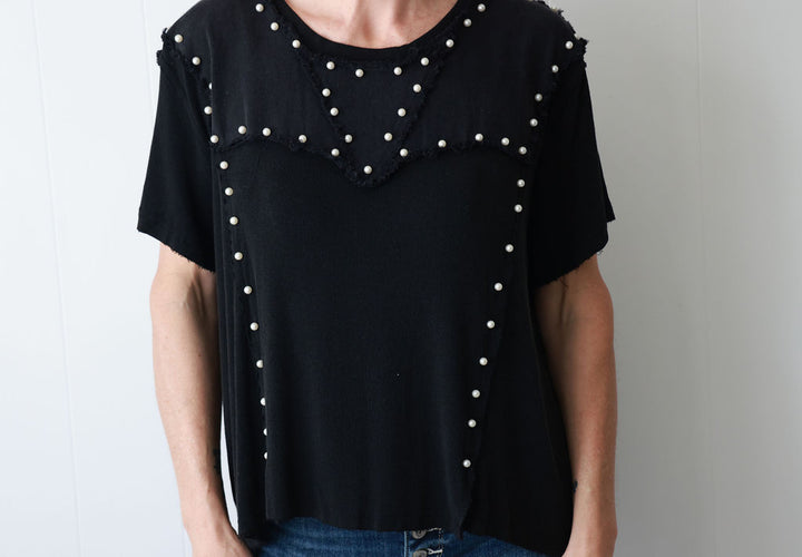 Black Pearl Oversized Top