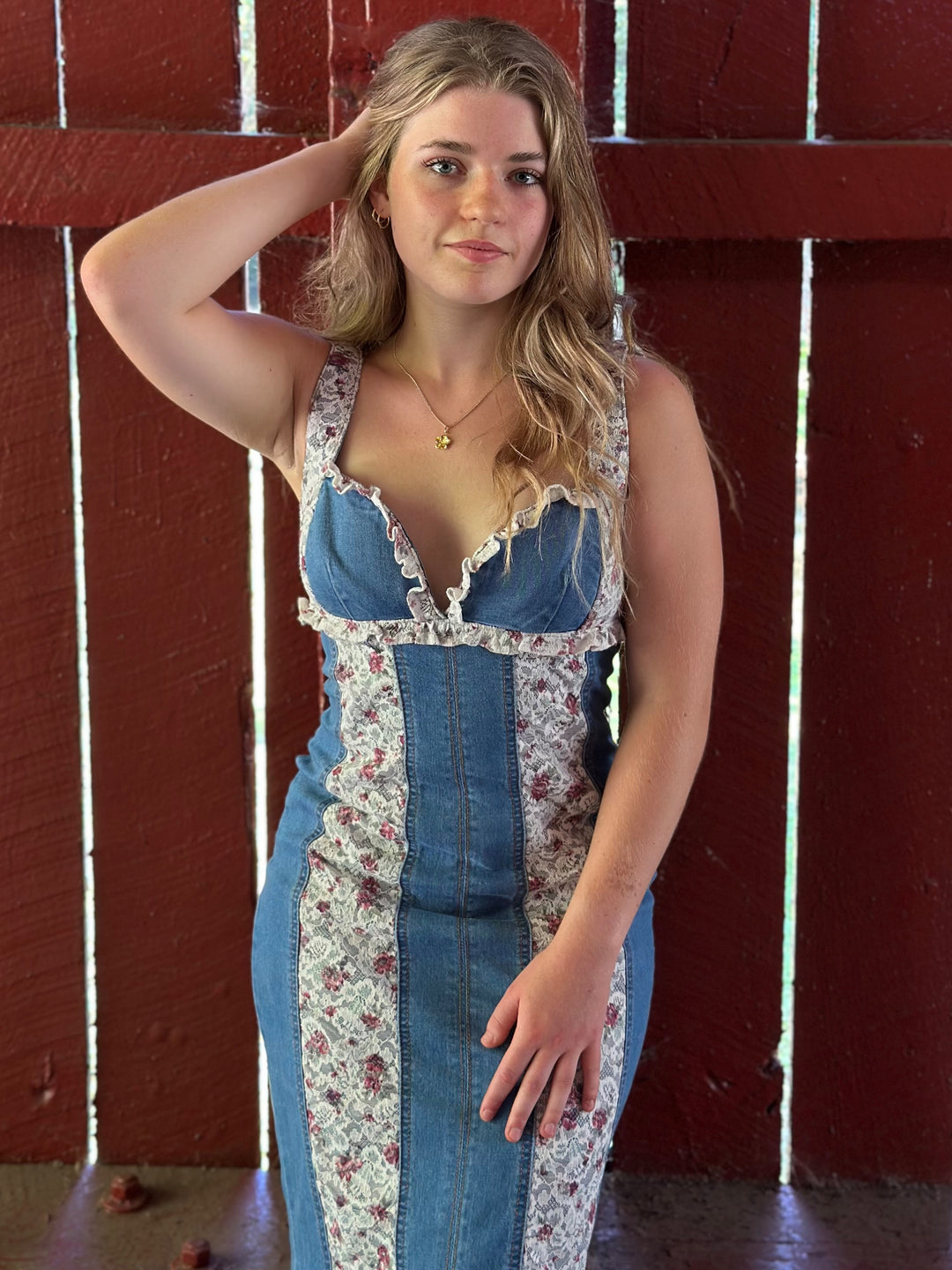 Denim Darling Midi Dress