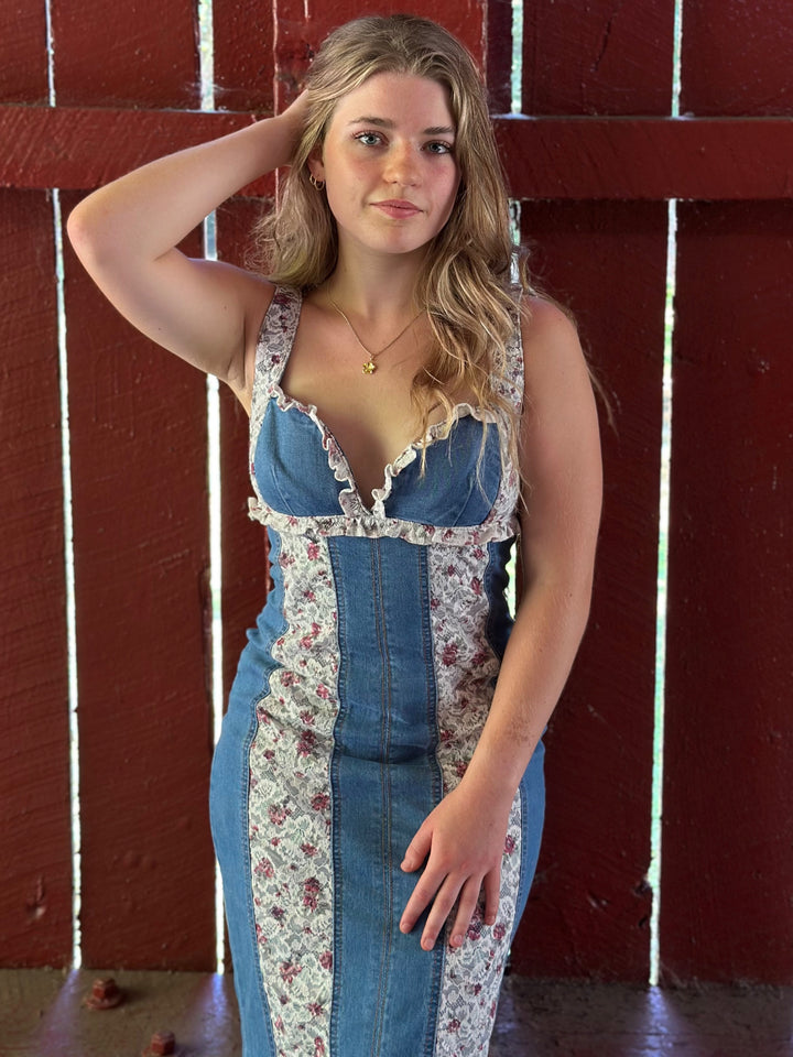 Denim Darling Midi Dress