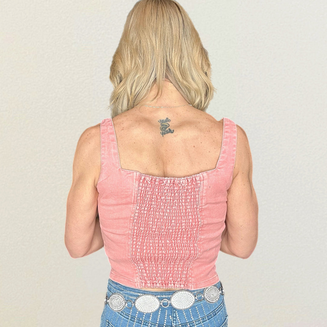 Denim Corset Tank