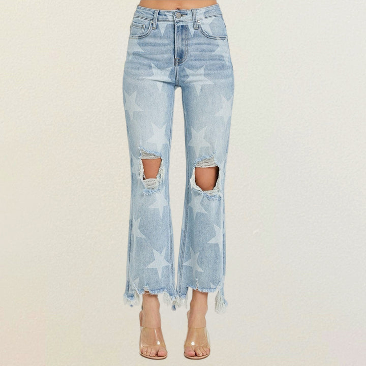 Risen Starlight High Rise Crop Jeans