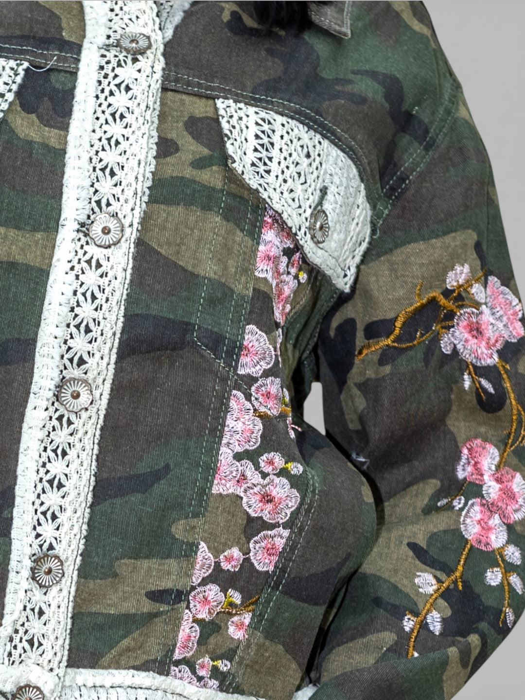 POL Vintage Floral Camo Jacket