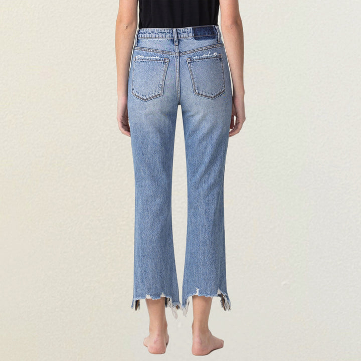 Vervet High Rise Relaxed Fit Straight Jeans