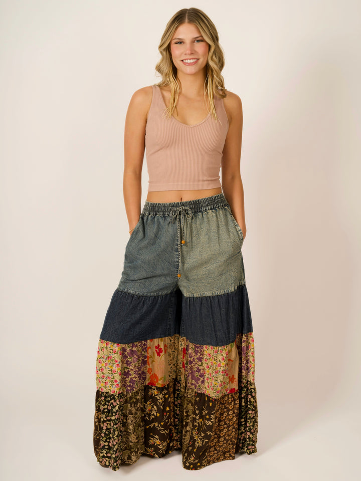 Bohemian Tier Wide Leg Pants