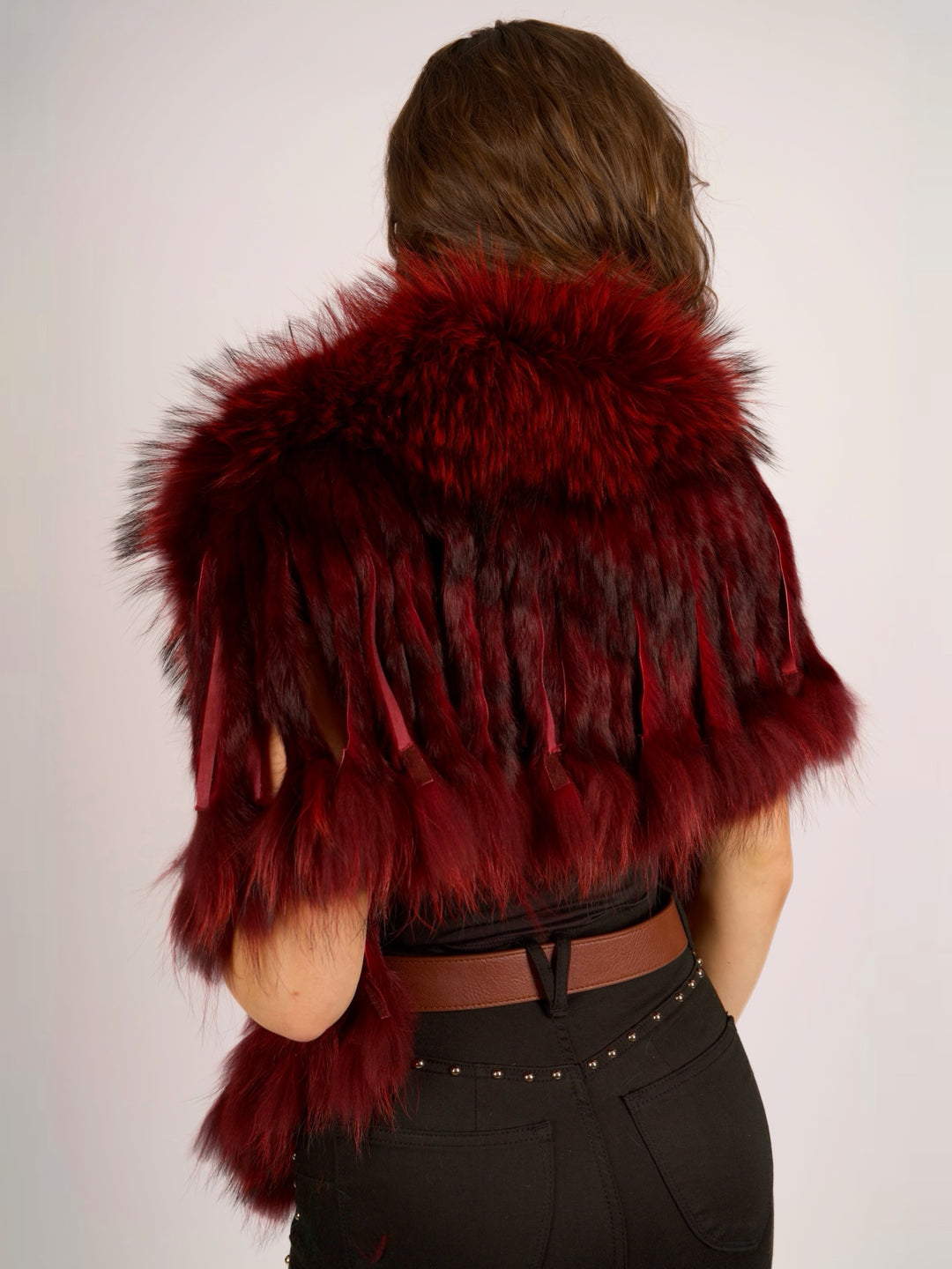 Foxy Red Raccoon Fur Collar
