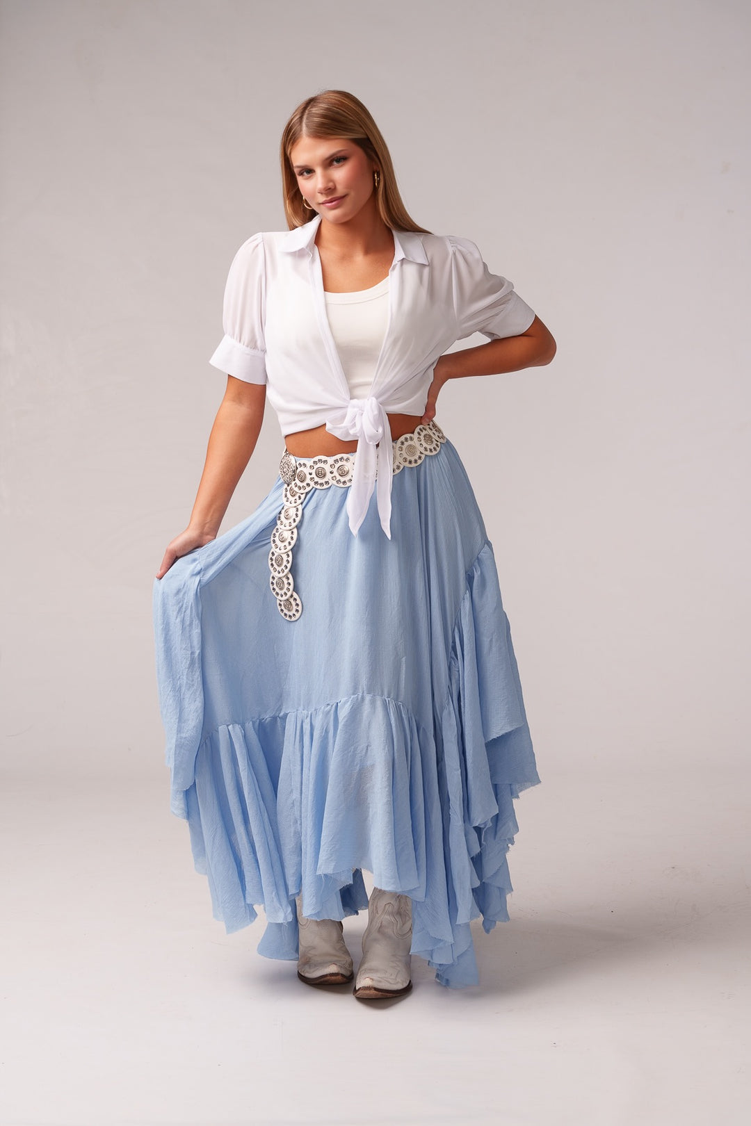 Graceful Twirl Maxi Skirt