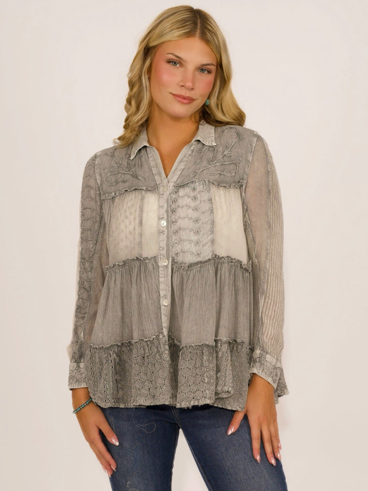 Relaxed Fit Boho Tunic Top