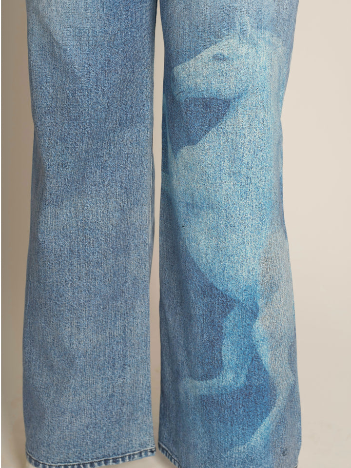 Wild Horse Wide Leg Western Jeans