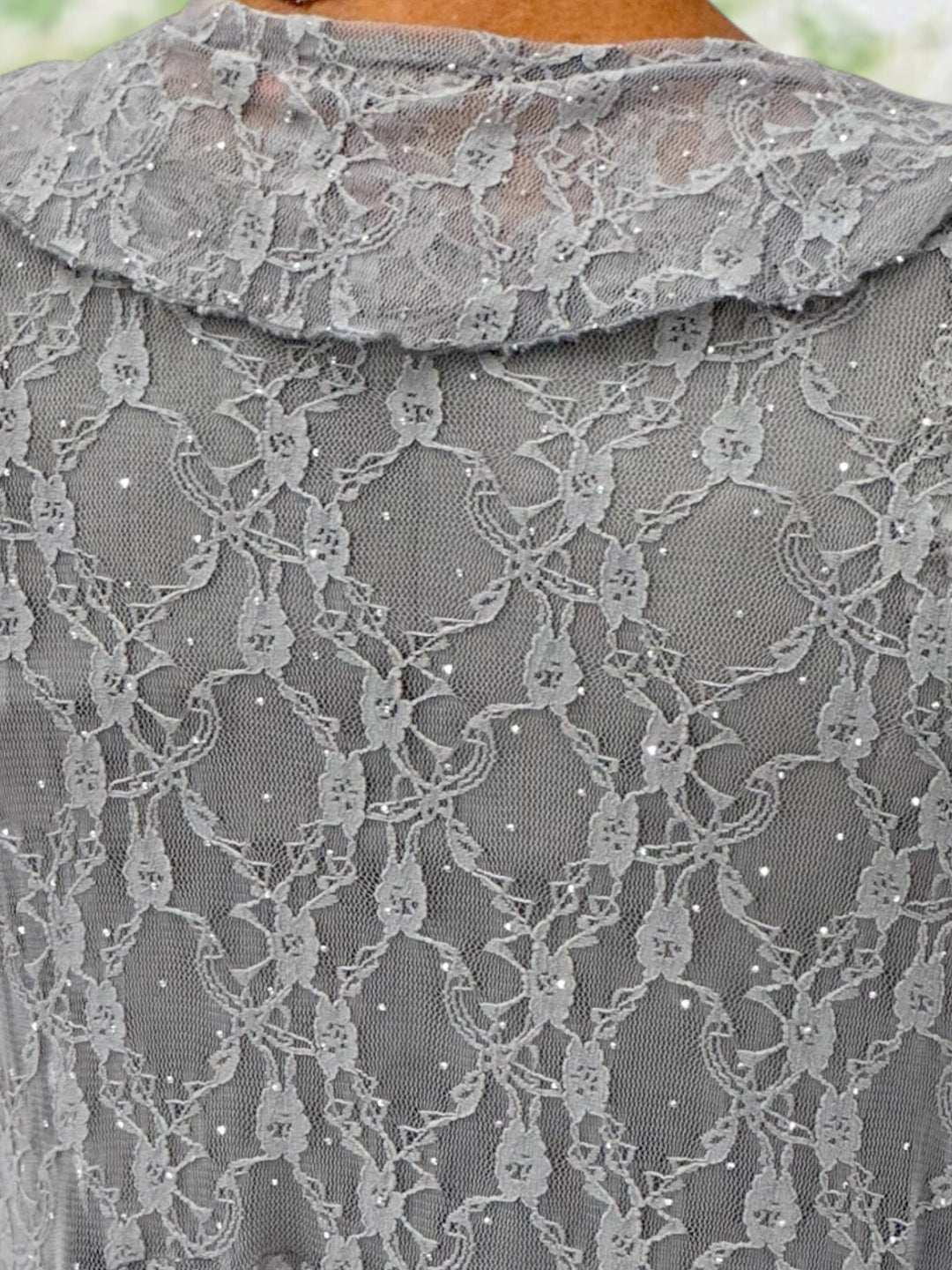 Charlotte’s Timeless Rhinestone Lace Duster