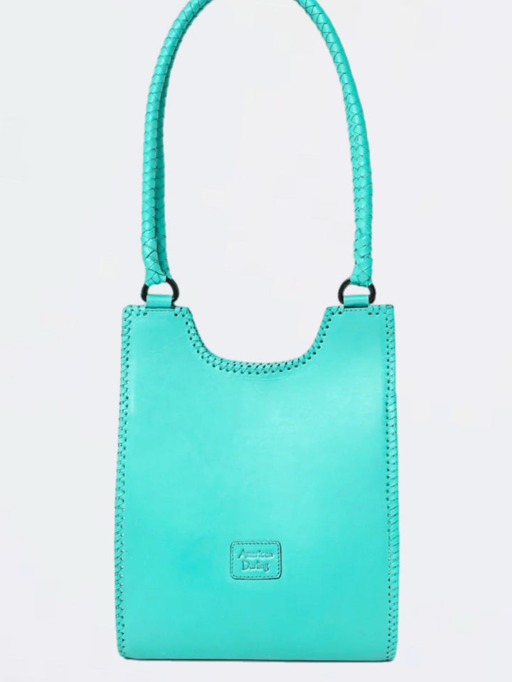 The Turquoise Masterpiece Hand Tooled Leather Handbag