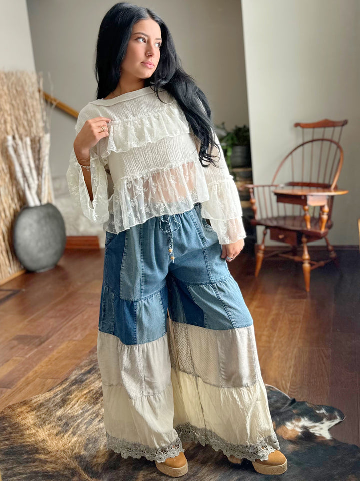 Free Spirit Wide Leg Boho Pants