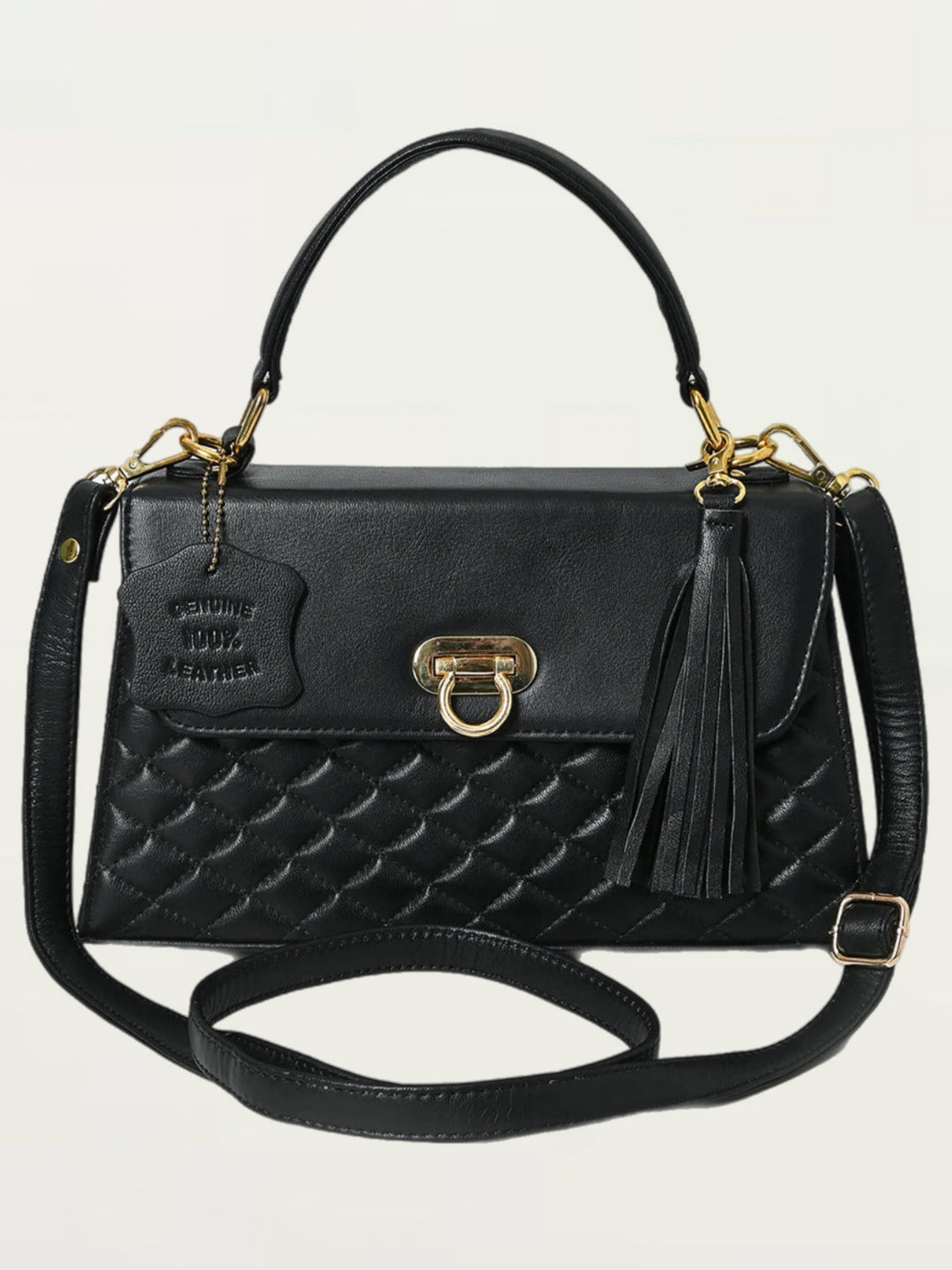 Couture Classic Leather Handbag