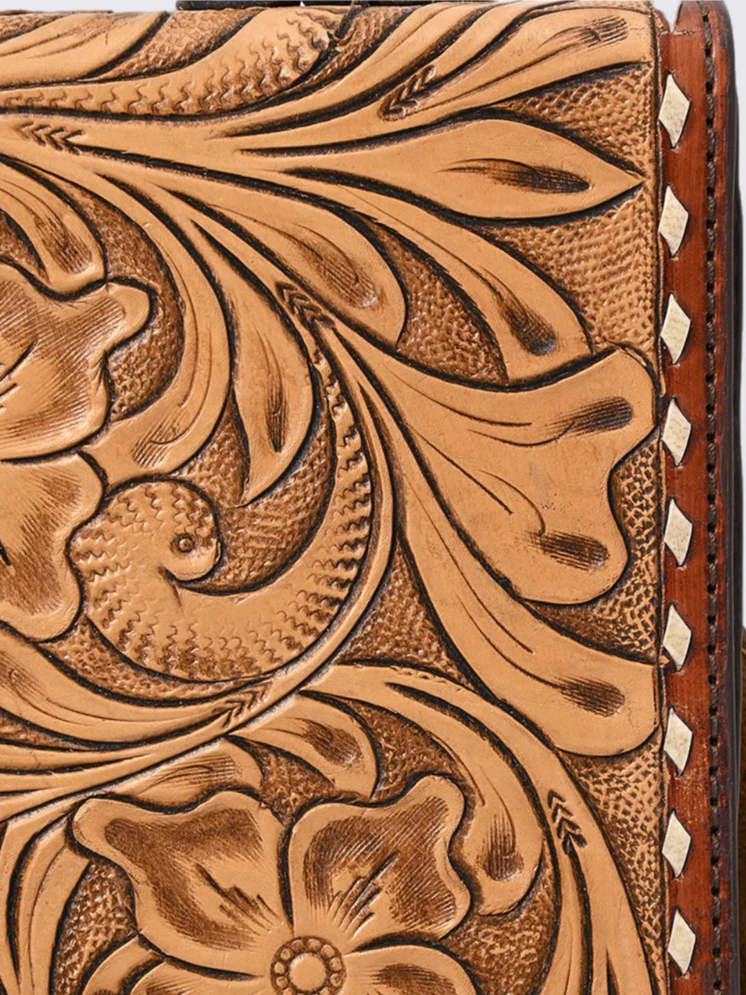 Western Saddle Box Bag - Handcrafted Full-Grain Leather Crossbody