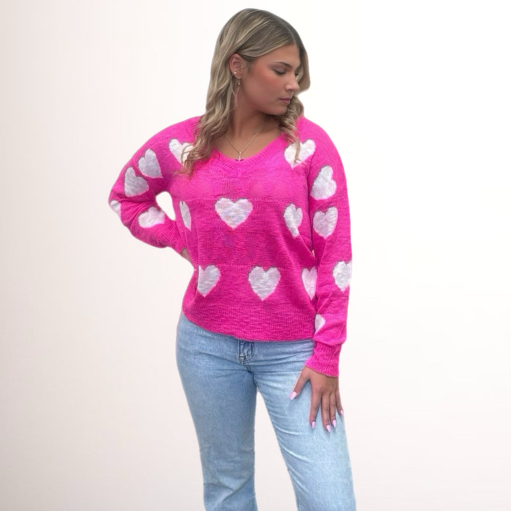 SweetHeart Light Sweater - Salt and Grace Boutique