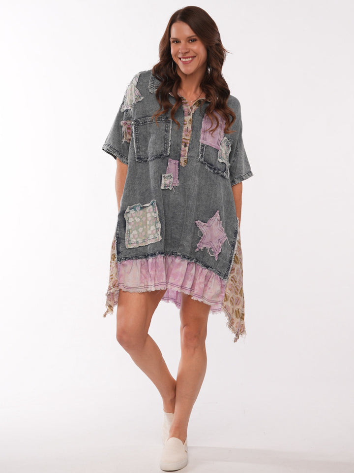 Soft Touch Denim Tunic Shirt / Dress