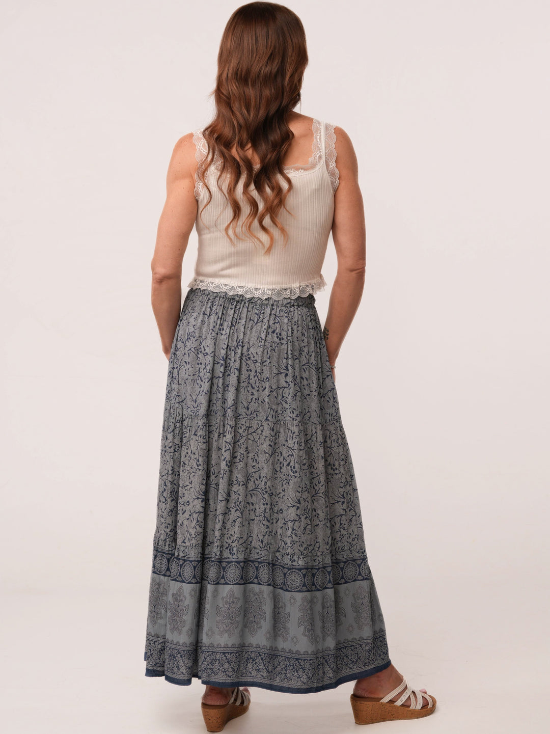 Front Slit Maxi Skirt
