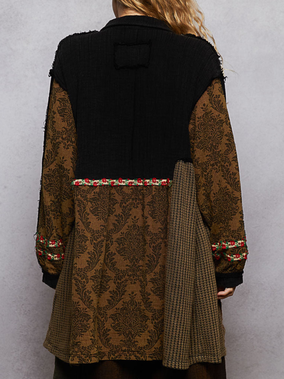 POL Vivienne Majestic Bloom Long Jacket