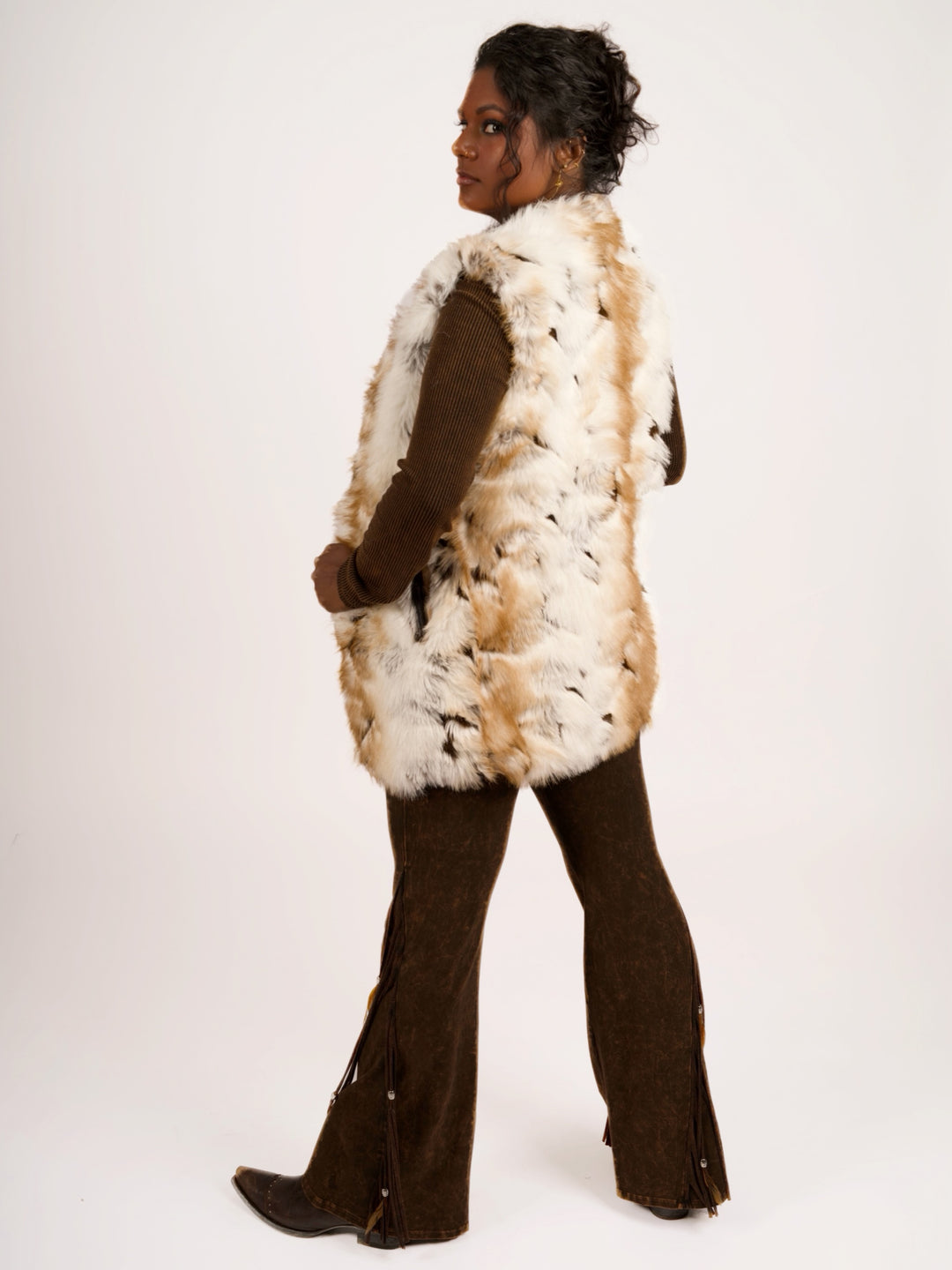 Desert Dream Cowgirl Faux Fur Vest