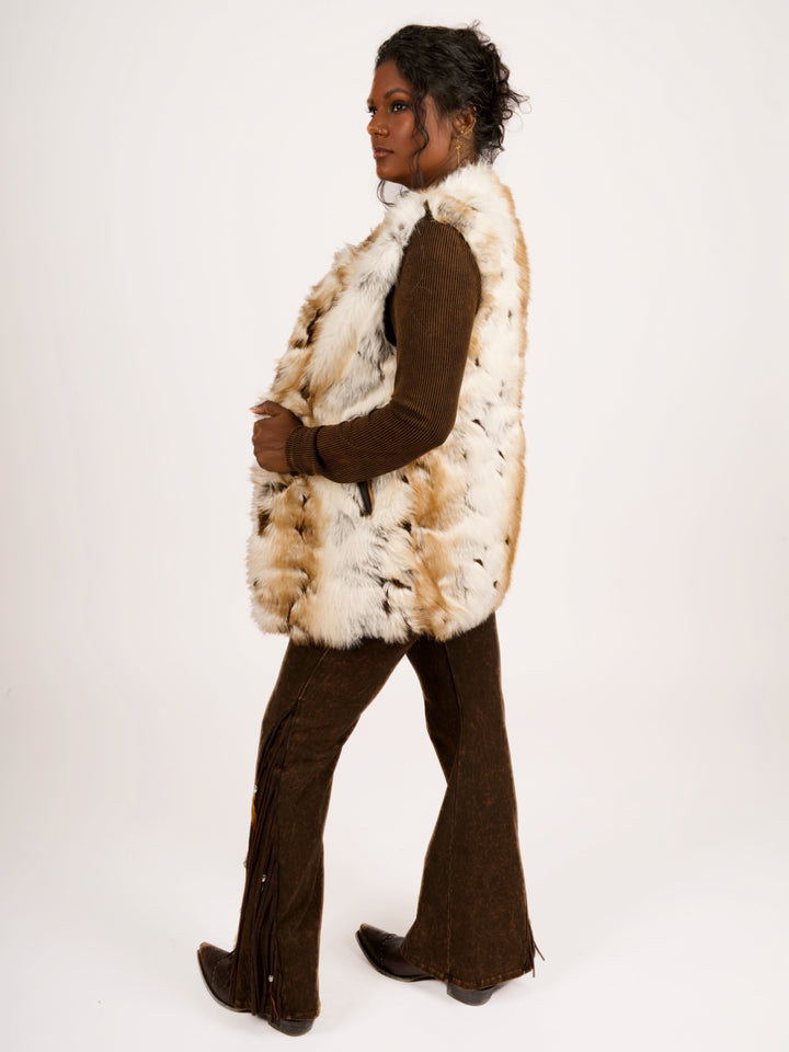 Desert Dream Cowgirl Faux Fur Vest