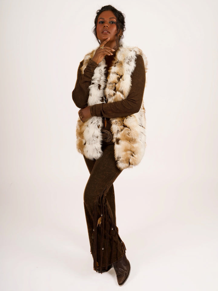 Desert Dream Cowgirl Faux Fur Vest