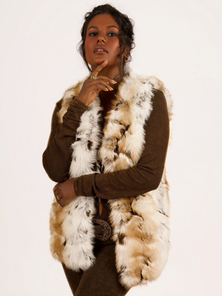 Desert Dream Cowgirl Faux Fur Vest