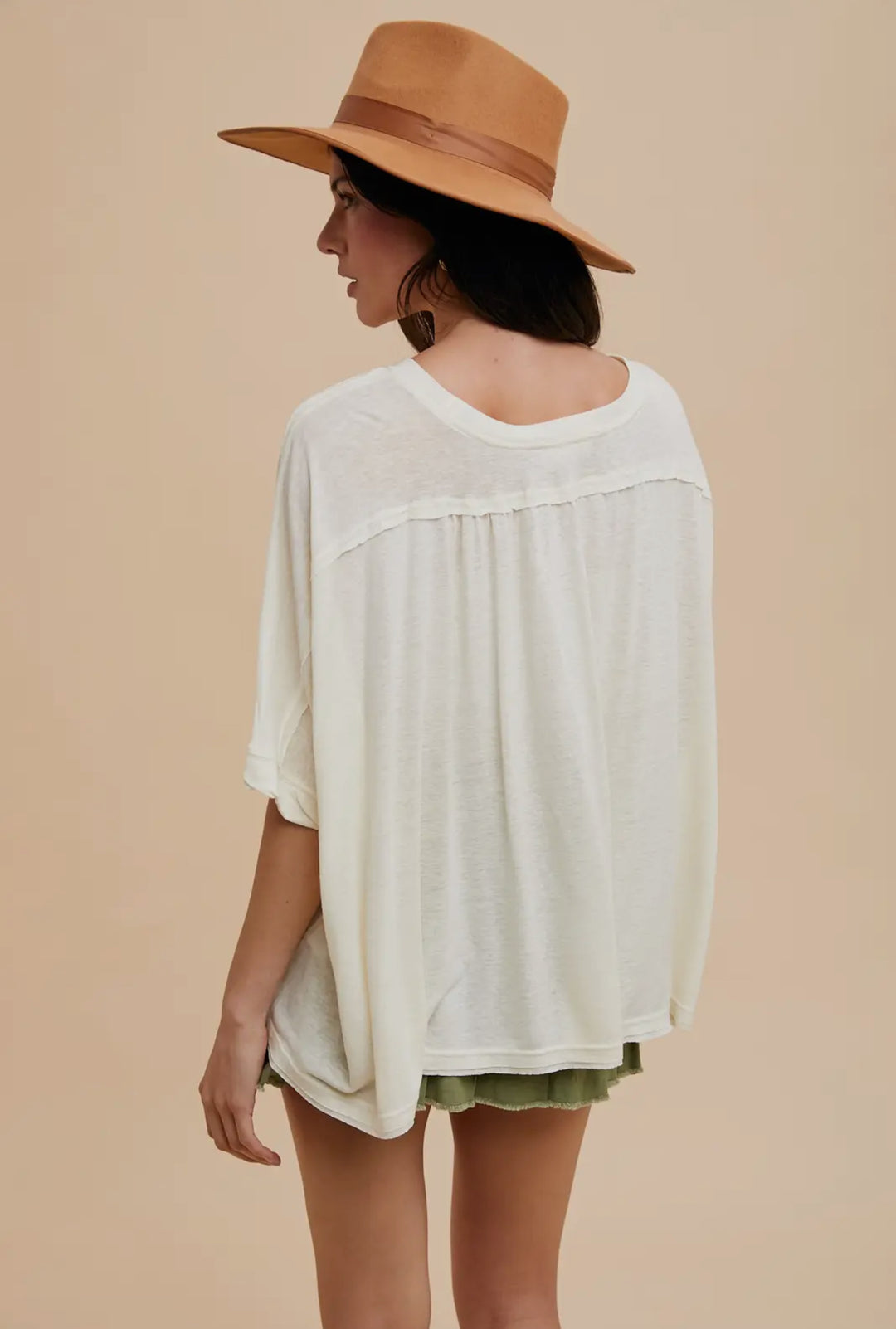 Dreamy Drift Oversized Dolman Shirt