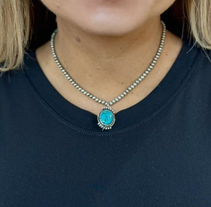 Chelsey Turquoise Stone Necklace