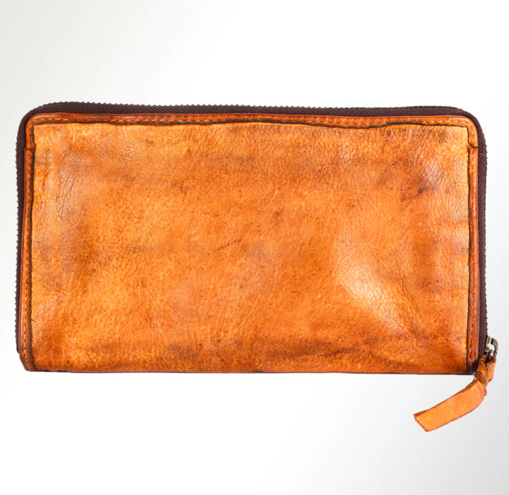 Keeping It Simple Soft Leather Zip Up Wallet