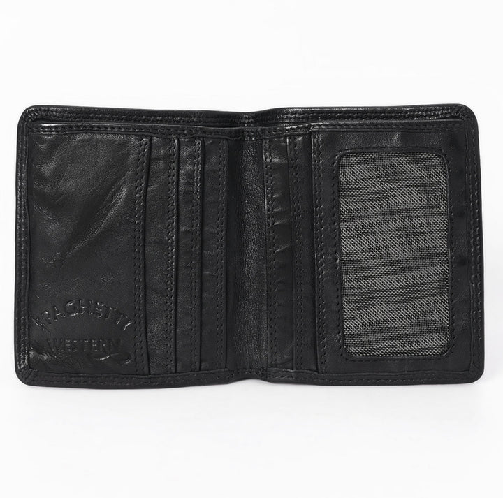 Spaghetti Western Black Leather Wallet