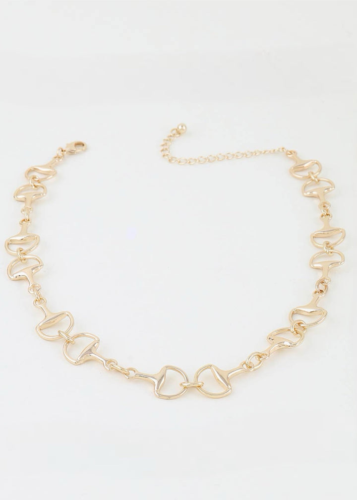 Hotter Bit Toggle Chain Choker Necklace