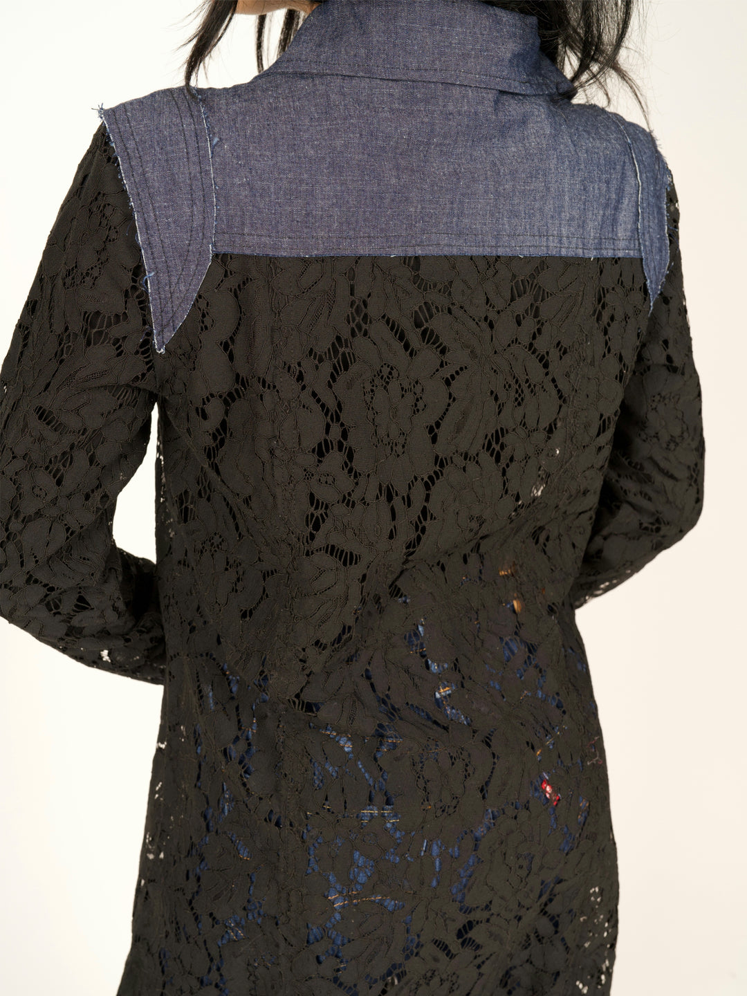 Sierra Lace with Denim Trim Jacket