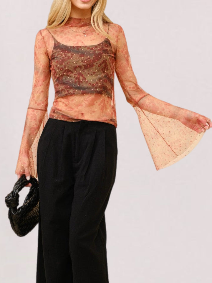 Urban Elegance Mesh Top