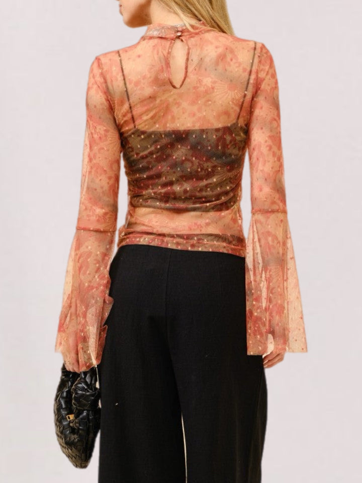 Urban Elegance Mesh Top