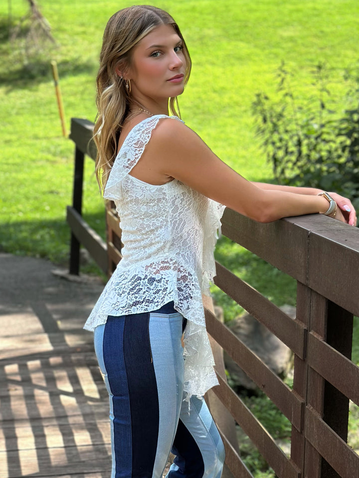 Buy Me A Drink Lace Top