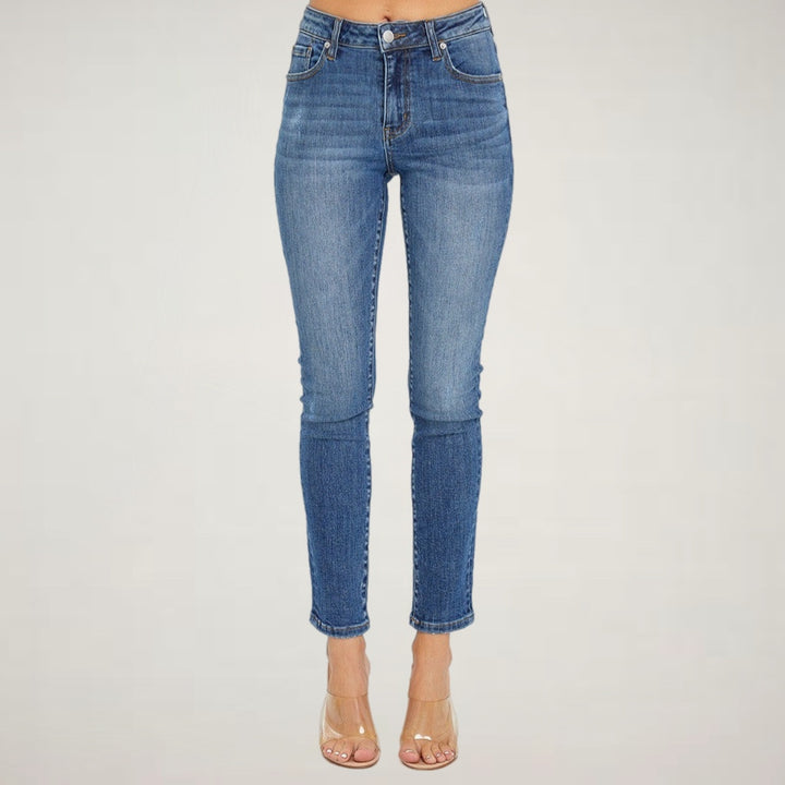 Risen Mid Rise Skinny Jeans - Salt and Grace Boutique