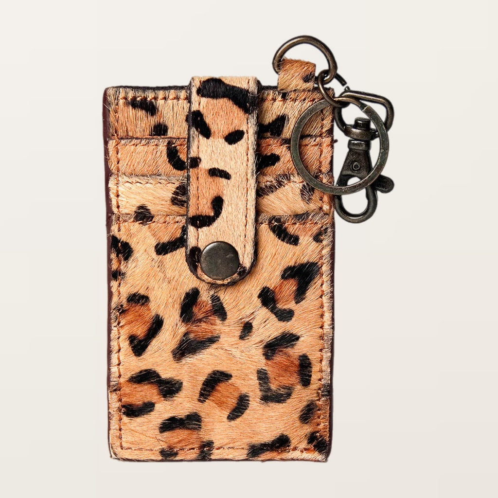 Hair on Hide Leopard Card Holder - Salt and Grace Boutique