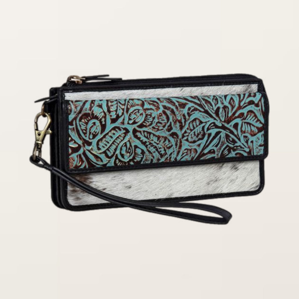 Myra Kettle Hill Hand-Tooled Banded Wallet - Salt and Grace Boutique