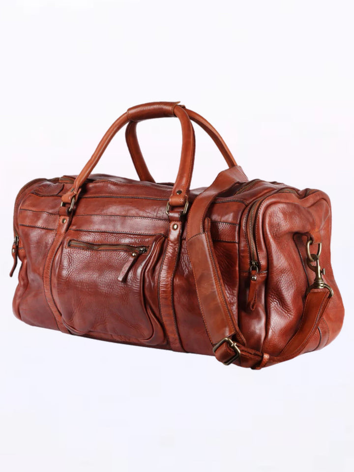 Timeless Luxury Premium Leather Duffle Bag