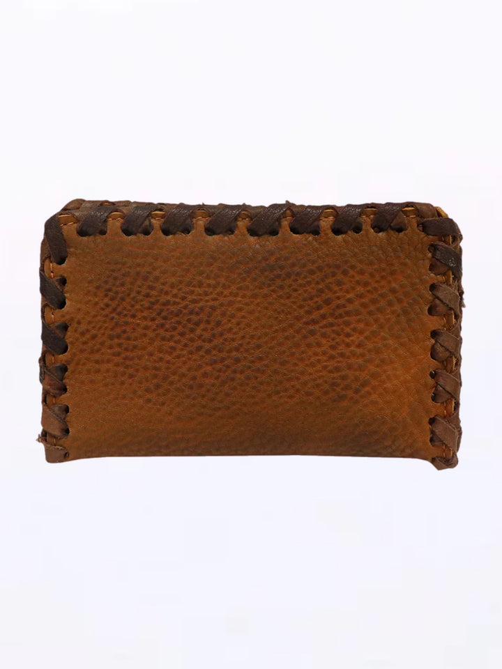 Braided Leather Card Wallet