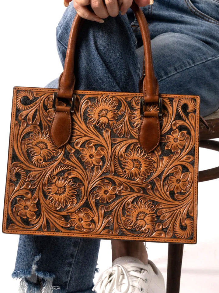 Reba Leather Tote Bag