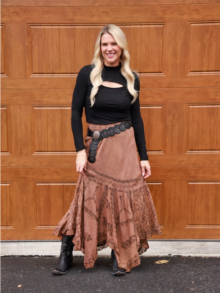 Autumn Ember Maxi Skirt