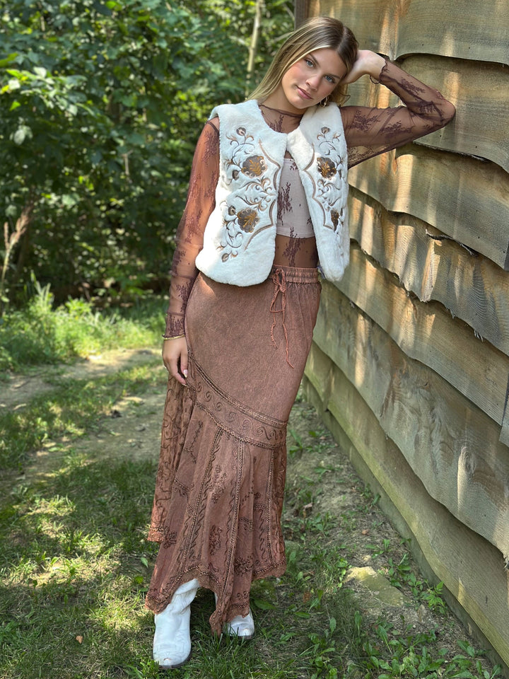 Autumn Ember Maxi Skirt