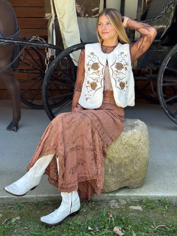 Autumn Ember Maxi Skirt