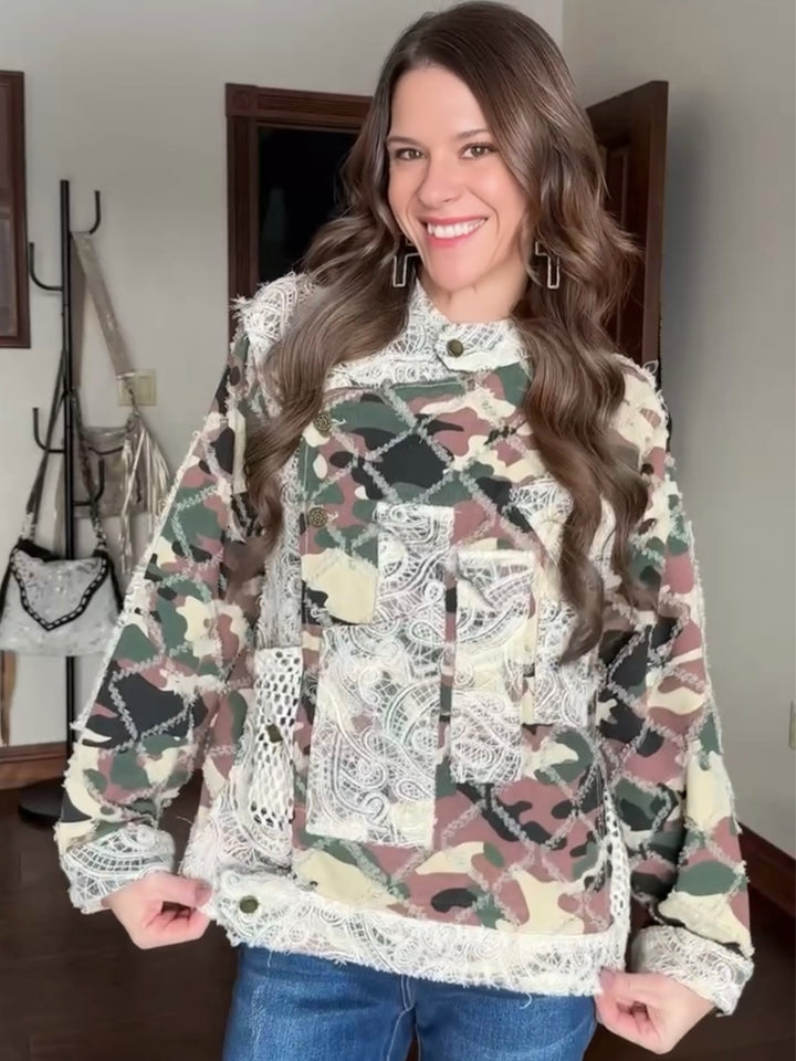 POL Urban Edge Camo Patchwork Jacket